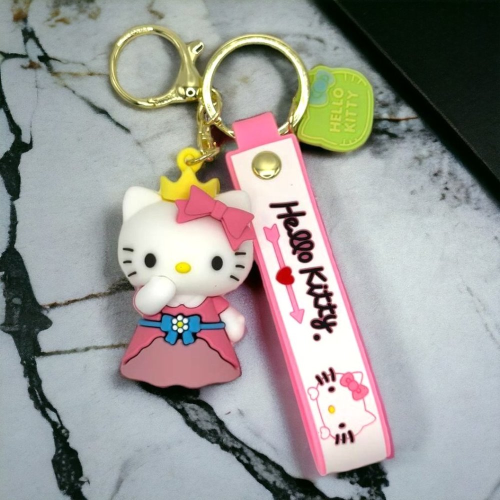 Hello Kitty Keychain Anime Sanrio Car Keychain Accessories Gift for Kids Women